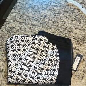 Black and White Patterned Skirt